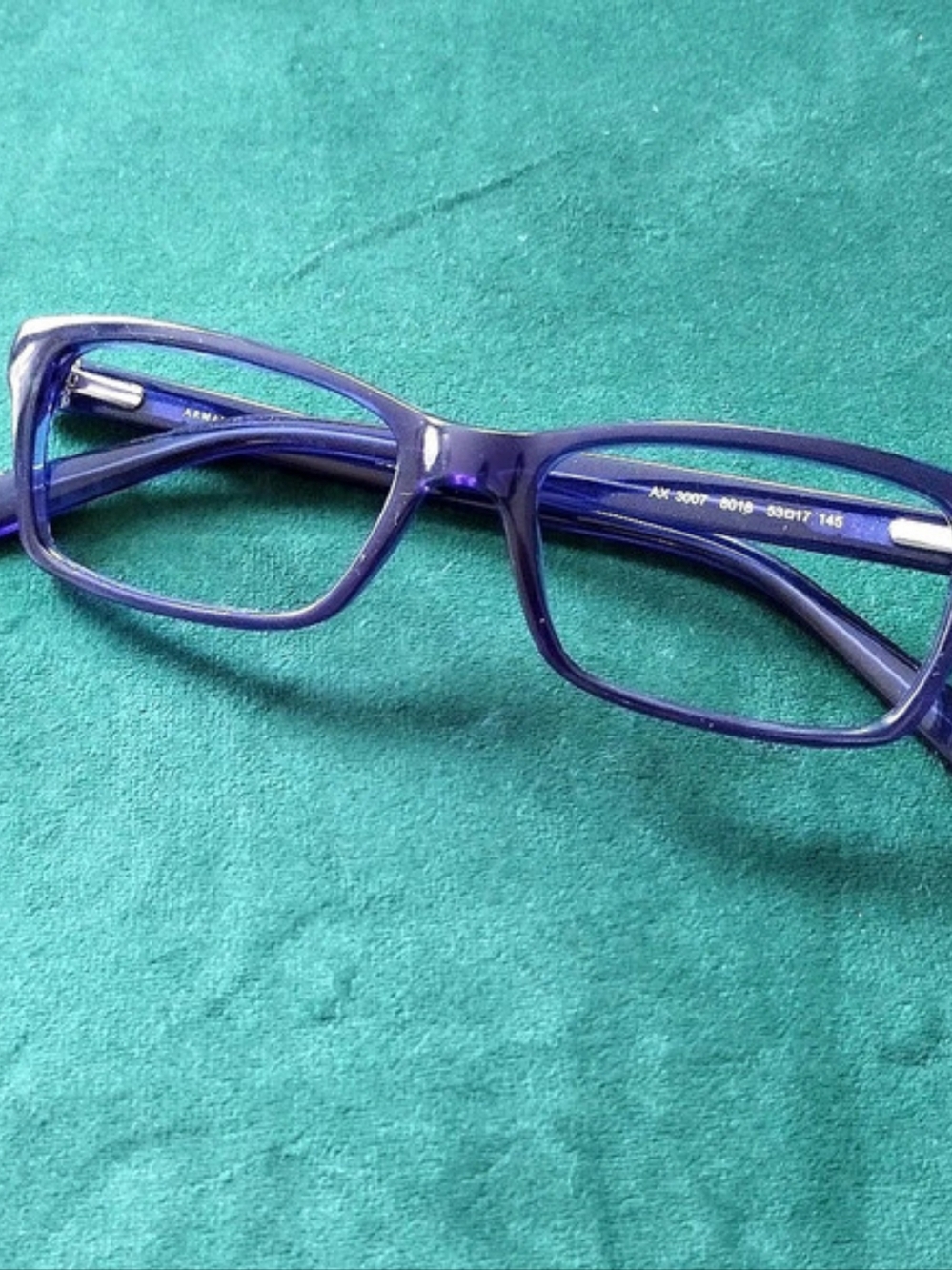Men's Armani Exchange AX3007 8018 53-17 Blue Glasses